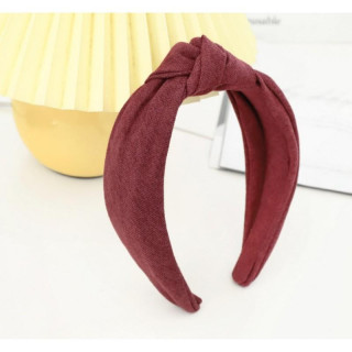 Bordo ženski naglavni trak z vozlom