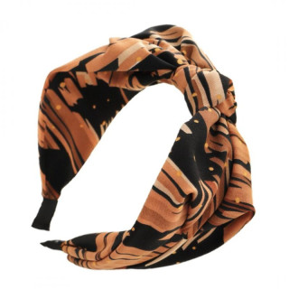 Rjav ženski naglavni trak z vzorcem