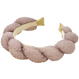 Ženski vijoličen pleten naglavni trak