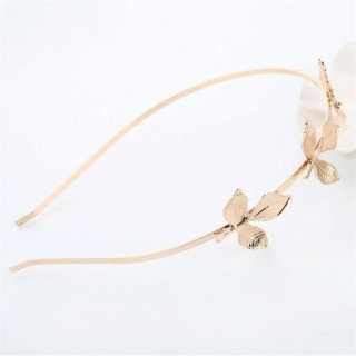 Zlat ženski naglavni trak s tremi listi