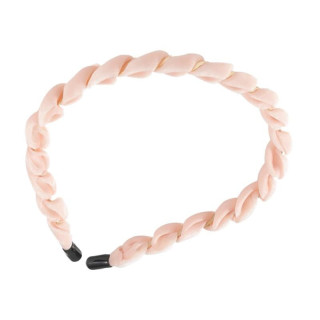 Roza pleten ženski naglavni trak