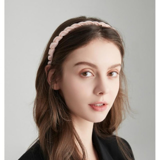 Roza pleten ženski naglavni trak