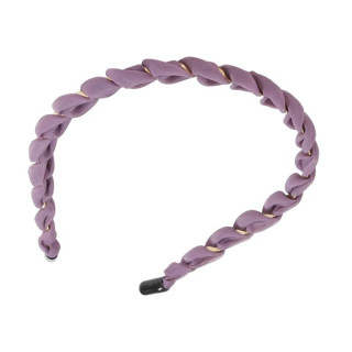 Ženski pleten vijoličen naglavni trak