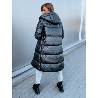 Dolga dvostranska jakna v črni barvi