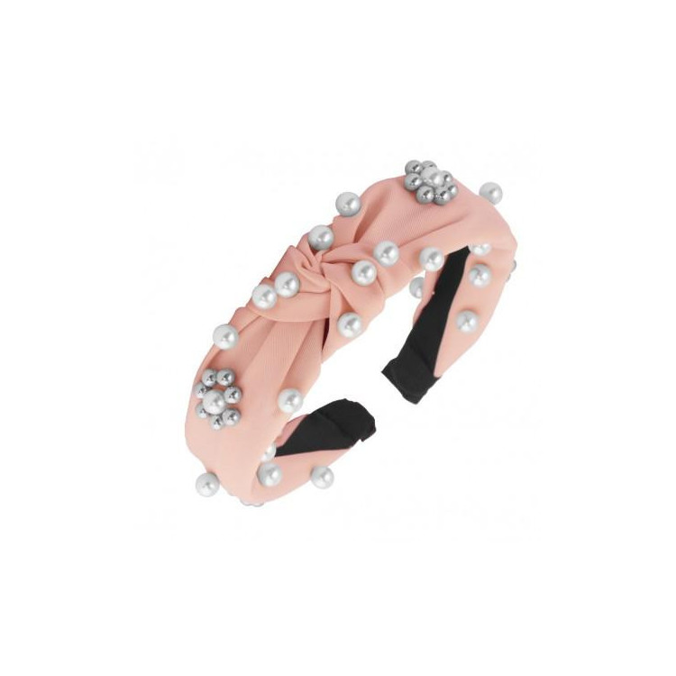 Roza naglavni trak z biseri