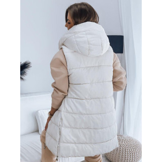 Bel prešit telovnik s kapuco