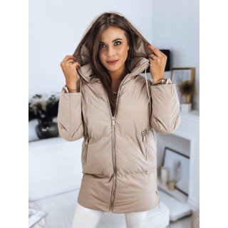 Oversize jakna v bež barvi