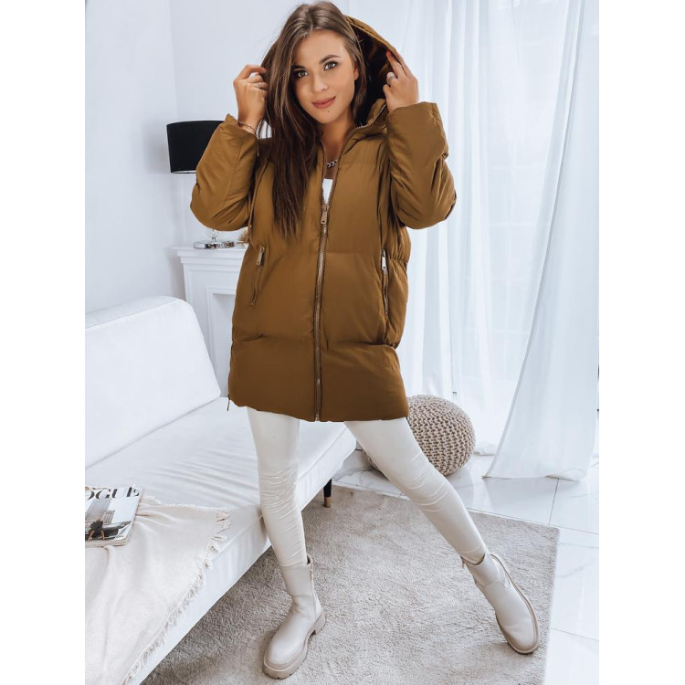 Rjava oversize jakna za zimo