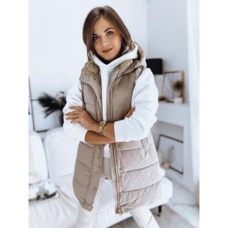 Ženski prešit brezrokavnik v roza barvi