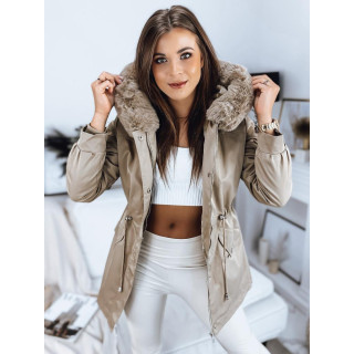 Ženska izolirana parka v bež barvi