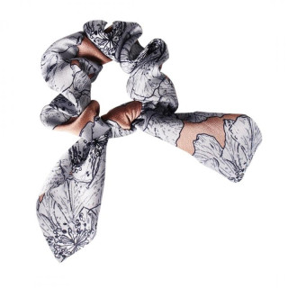 Roza kratka gumica PIN UP z rožicami