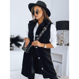 Dolg topel črn telovnik