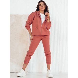 Ženski komplet trenirke v barvi breskve
