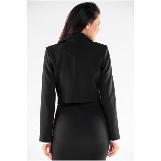 Eleganten črn suknjič na gumb