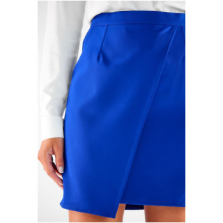 Modro asimetrično mini krilo