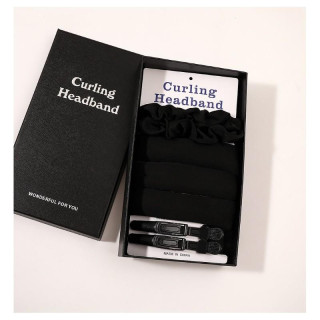 Črn komplet za kodranje las brez toplote