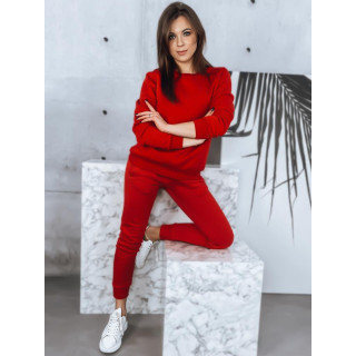 Ženski komplet trenirke rdeče barve