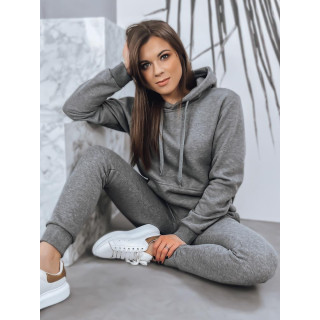 Temno siv športni pulover s kapuco