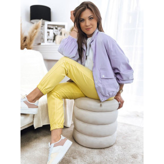 Vijolična ženska oversize jakna za pomlad