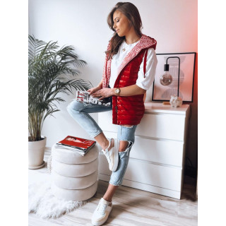 Rdeč dvostranski telovnik za pomlad