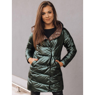 Reverzibilna spomladanska jakna v zeleni barvi