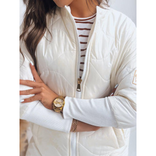 Ženska prehodna jakna v beli barvi
