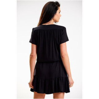 Ženska poletna obleka v črni barvi