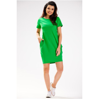 Ženska poletna obleka v zeleni barvi