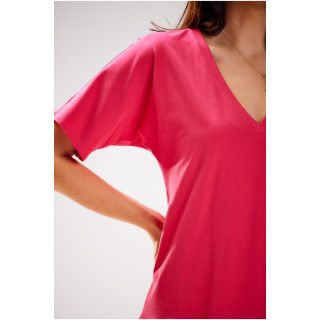 Ženska ohlapna roza obleka