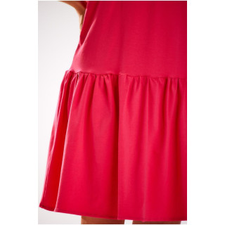 Ženska ohlapna roza obleka