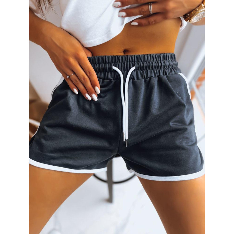 Ženske kratke hlače v temno modri barvi