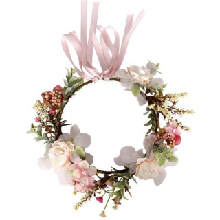 Cvetlični boho venec za lase