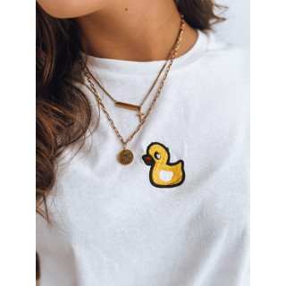 Bele ženske majice s našitkom