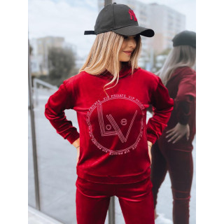 Ženski komplet iz bordo velurja