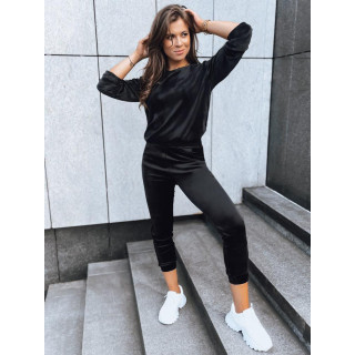 Črn komplet iz velurja