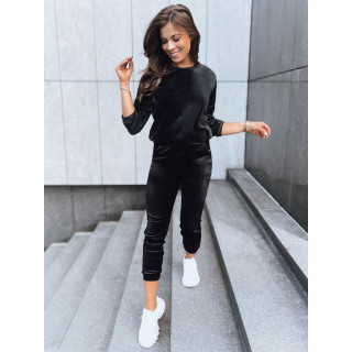 Črn komplet iz velurja