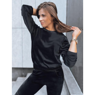 Črn komplet iz velurja