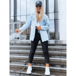 Dámske menčestrové tepláky v číernej farbe