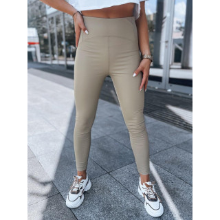 Bež povoščene pajkice z visokim pasom