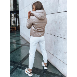 Bež ženska jakna s šivi