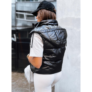 Ženski športni brezrokavnik črne barve