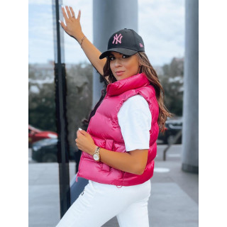 Roza sijoč športni brezrokavnik