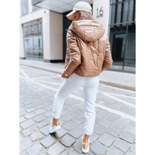 Zlata ženska športna jakna s kapuco