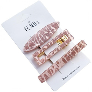 Roza komplet 3 sponk za lase