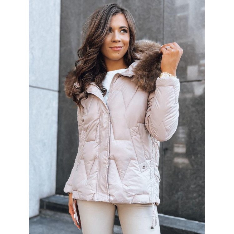 Bež zimska ženska jakna