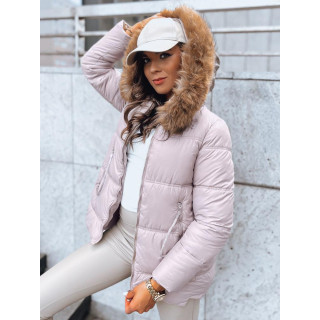 Asimetrična bež ženska jakna