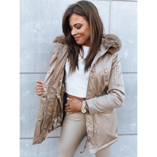 Bež zimska ženska parka