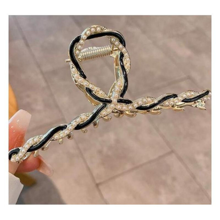 Sponka za lase z biseri