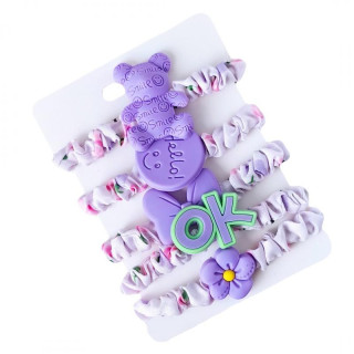 Set 5 elastik za lase za otroke