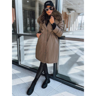 Dolga kaki parka za zimo